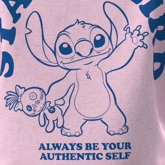 Lilo & Stitch Stay Weird Always Be Your Authentic Self T-Shirt Size M 8-10 NEW - Picture 3 of 9